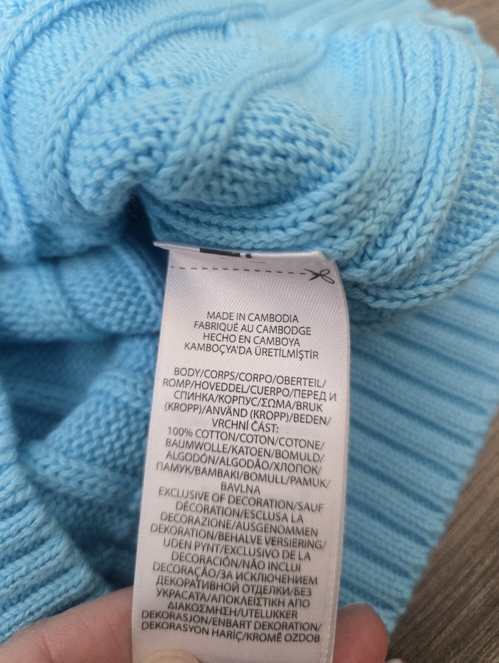 Polo Ralph Lauren cable-knit crewneck sweater Blue Pink Preppy Quiet Luxury - Picture 8 of 10